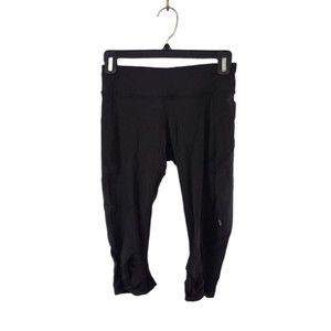 lululemon athletica Black Cropped High-Rise Leggings